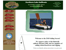 Tablet Screenshot of northernlakesailboats.com